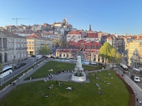 Looking out the front terrace. Great place for our kids to toss football.