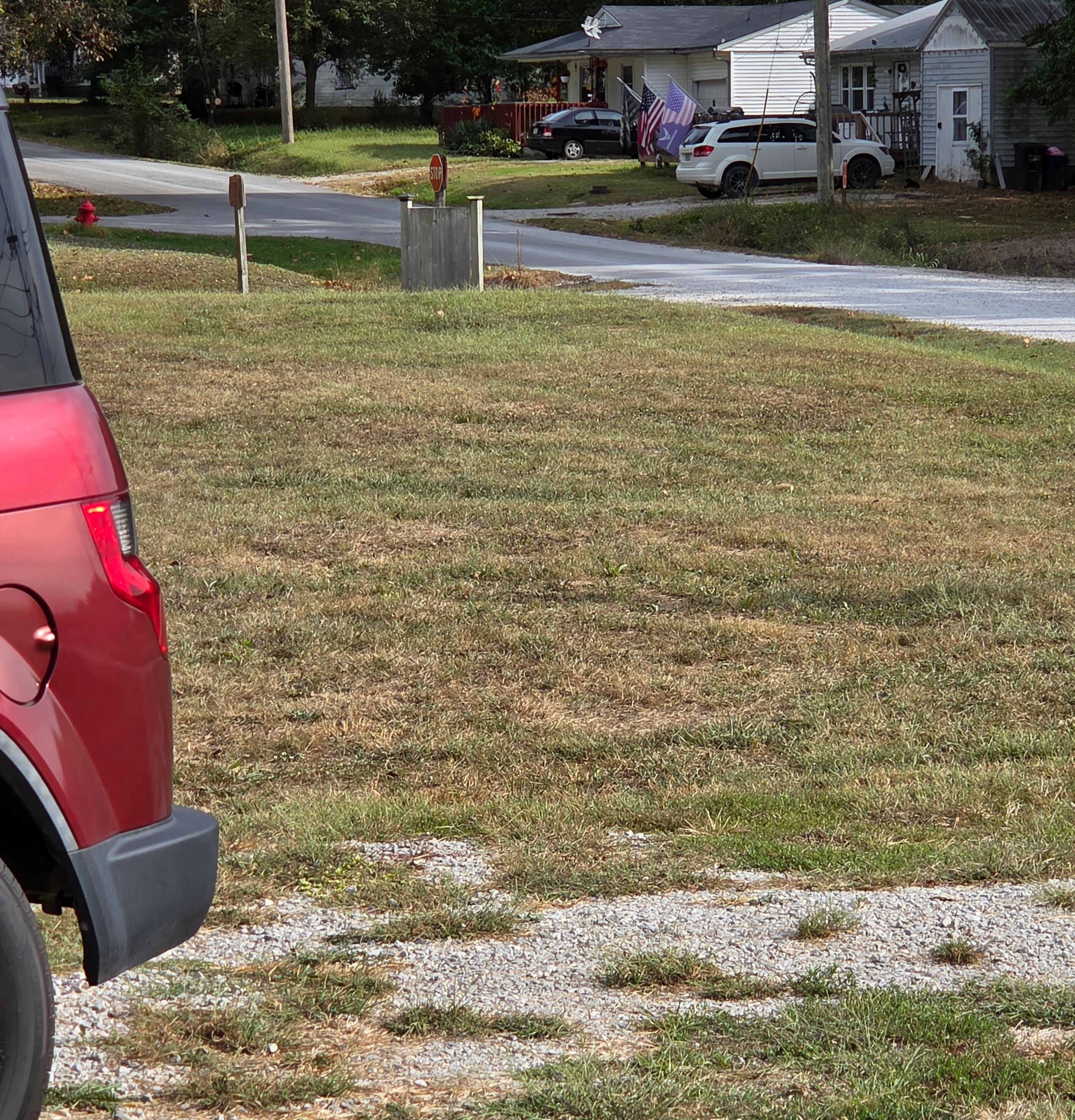 Kary Trail outside back door.
