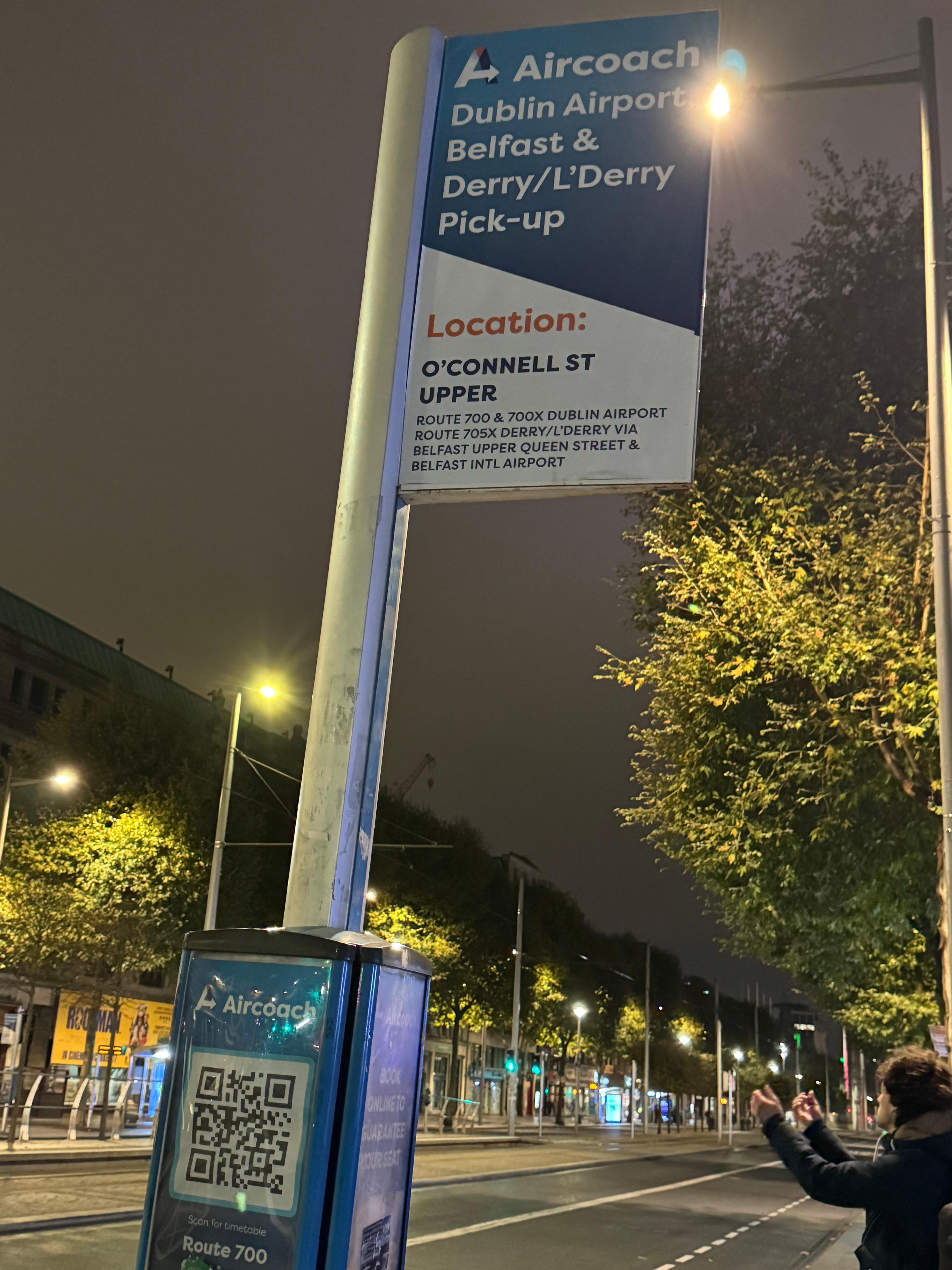 Stop for the airport bus is a 2 minute walk from the front door of the hotel! 