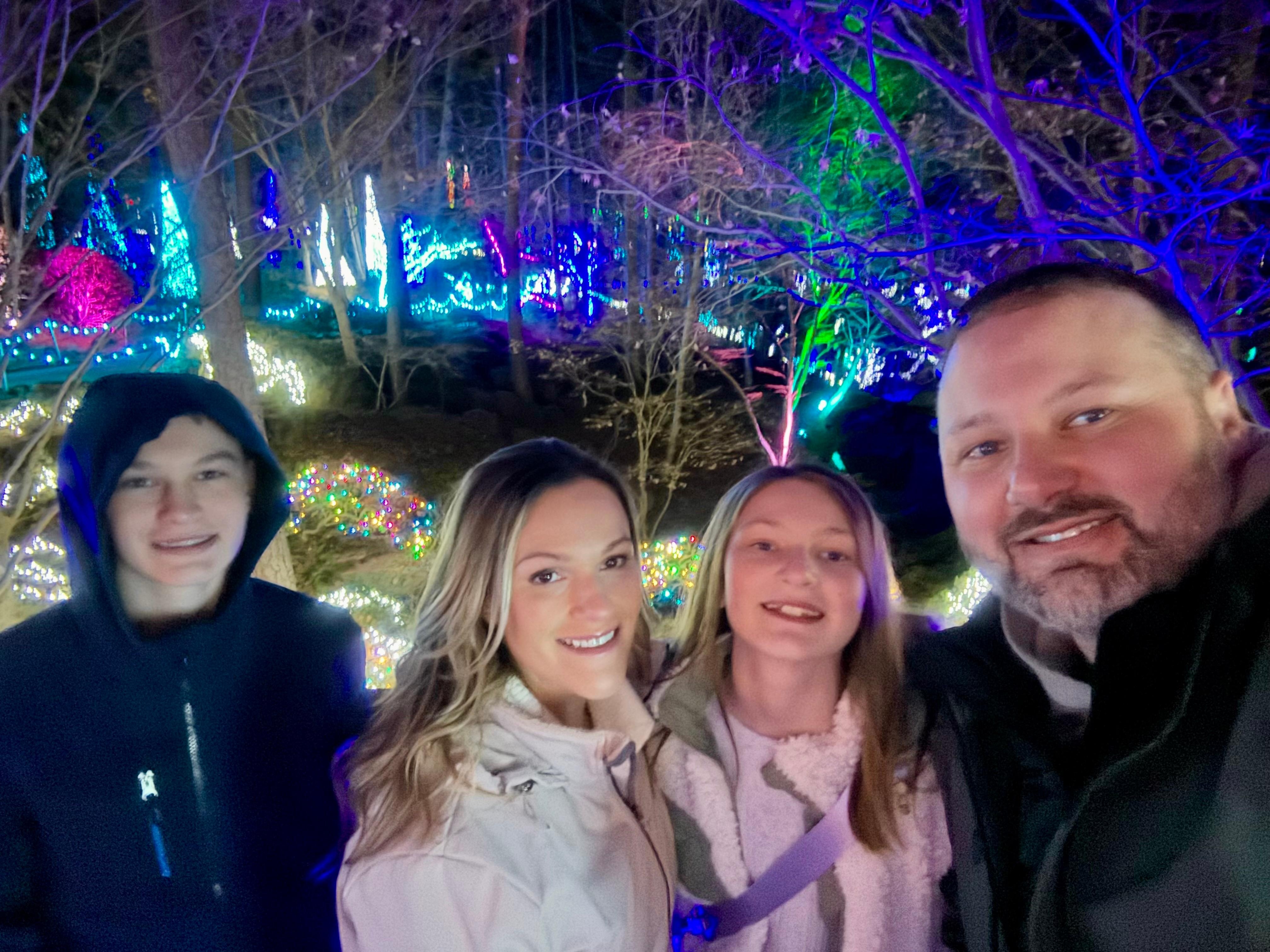 Spectacular lights at Garland Gardens 