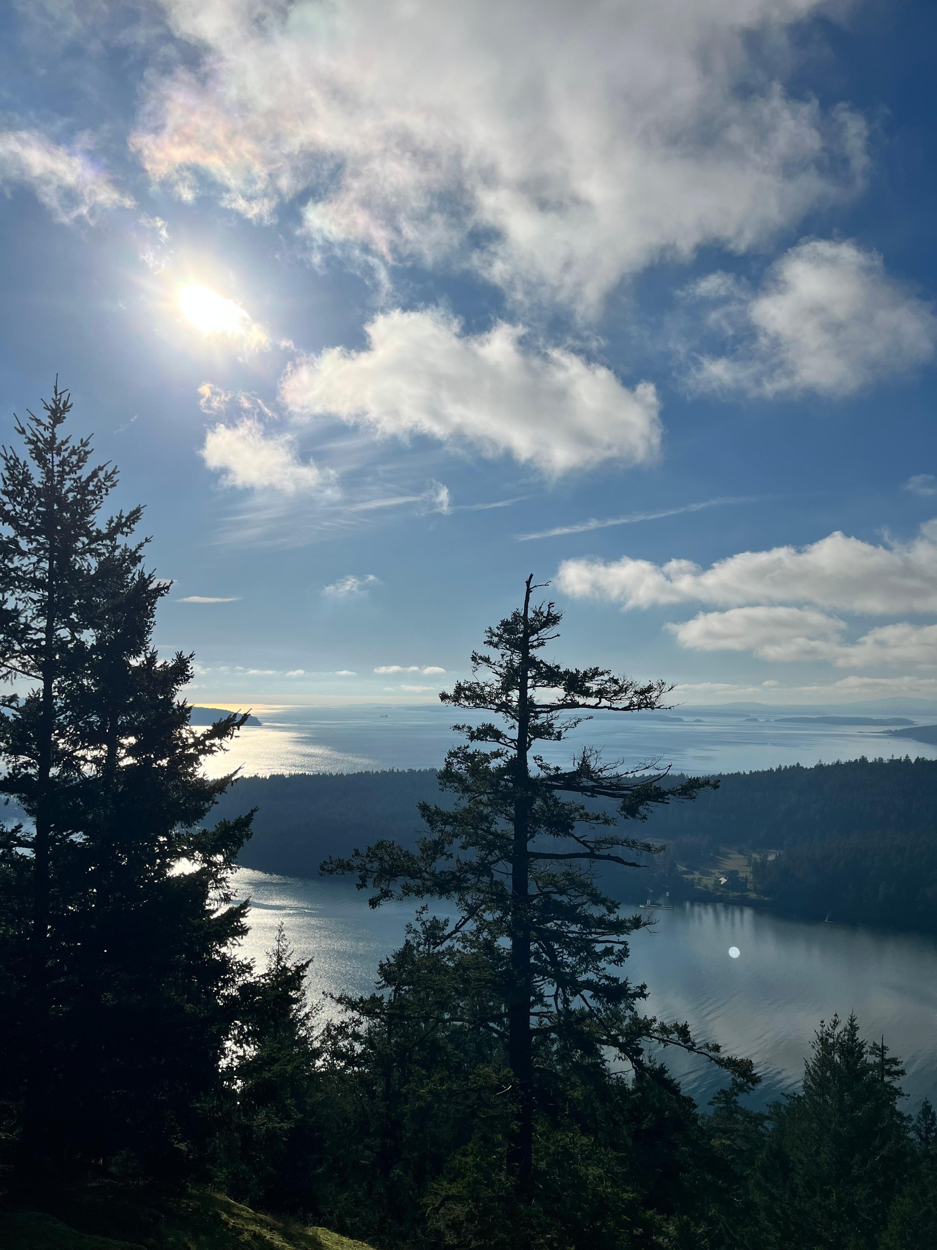 View from the Mount Norman summit. Take a snack up there on a sunny day for a little rest before continuing.