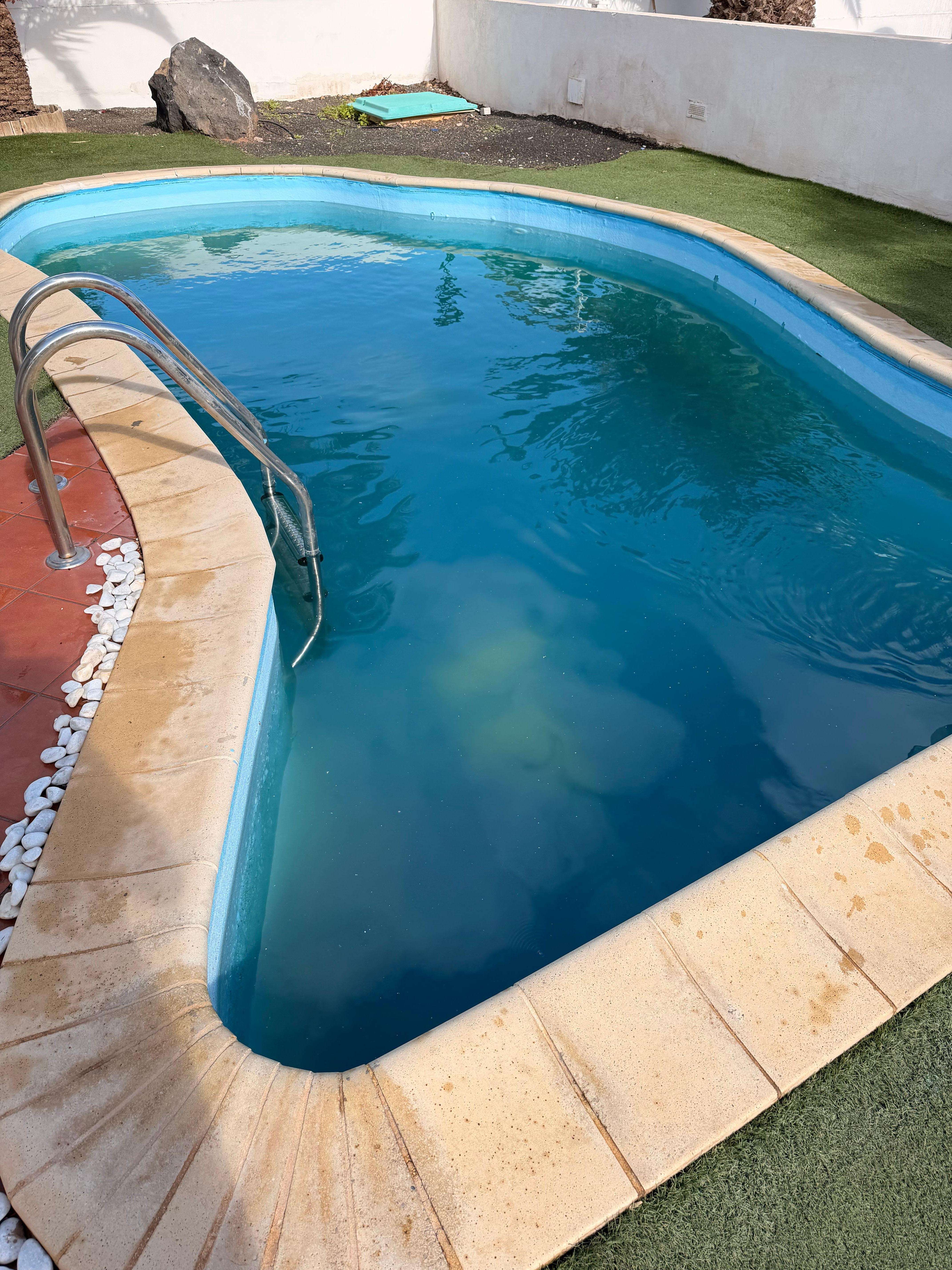 This was how the pool was left.