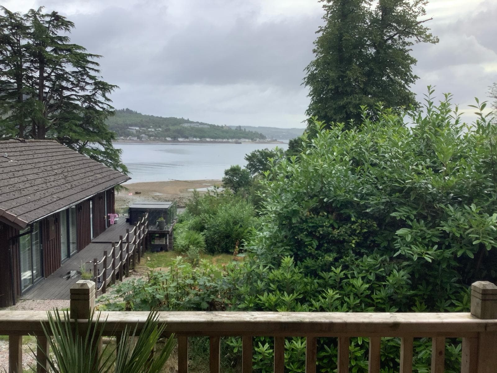 The view from the front of the lodge.