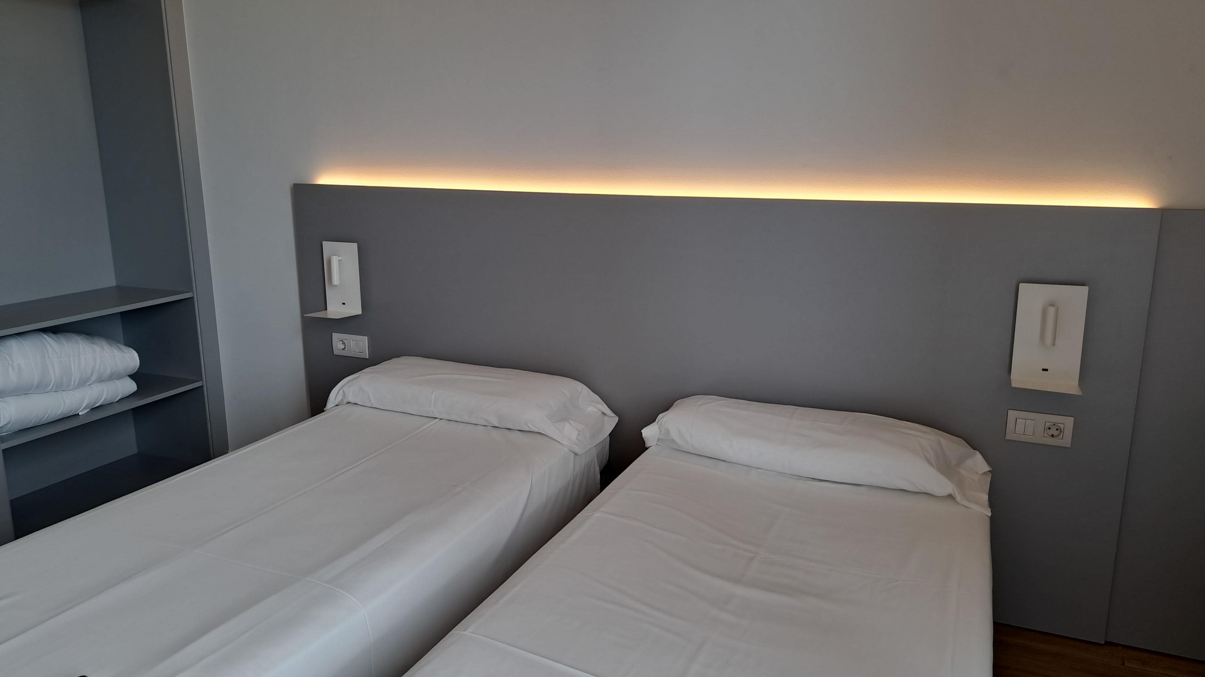 Two single beds.