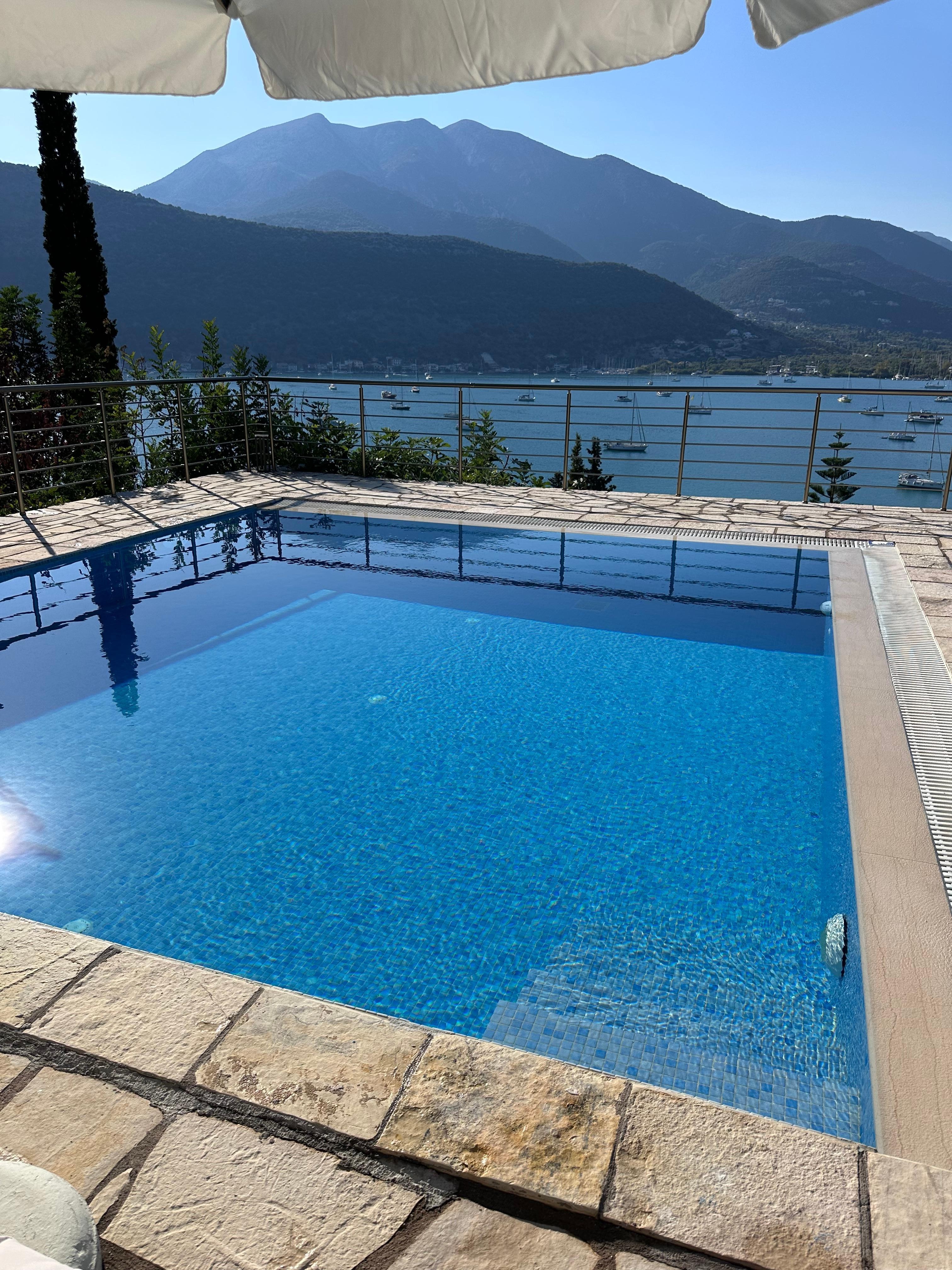 View from villa overlooking the bay