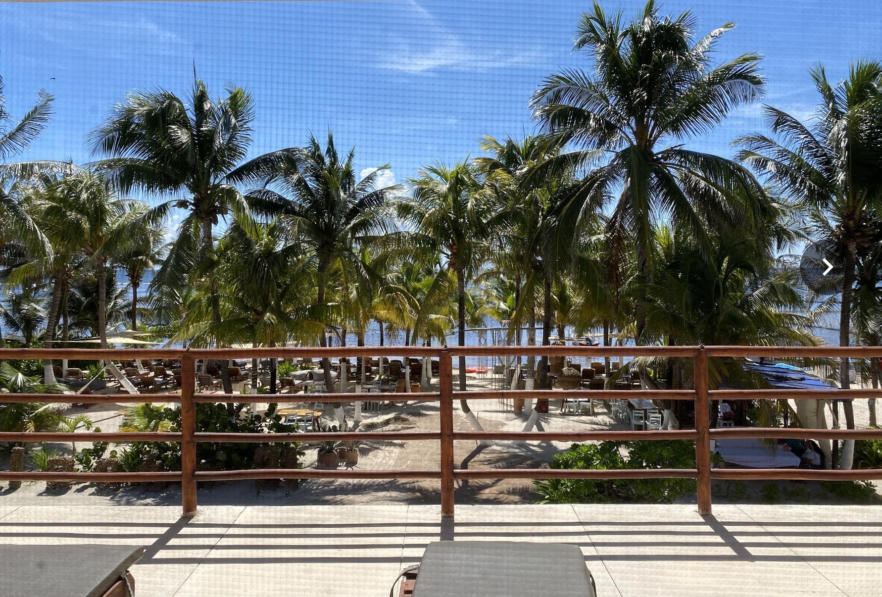 View from the balcony - nice but smelled like sulfur outside.