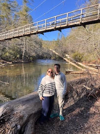 Hike along the Tocoa River “suspension” bridge! Need an SUV/Truck to get there.