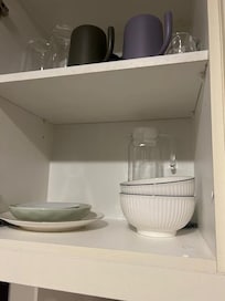 This is the content of the kitchen cabinet.