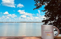 Chilling on the deck.