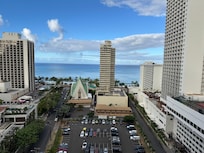 View from our room on the 18th floor.