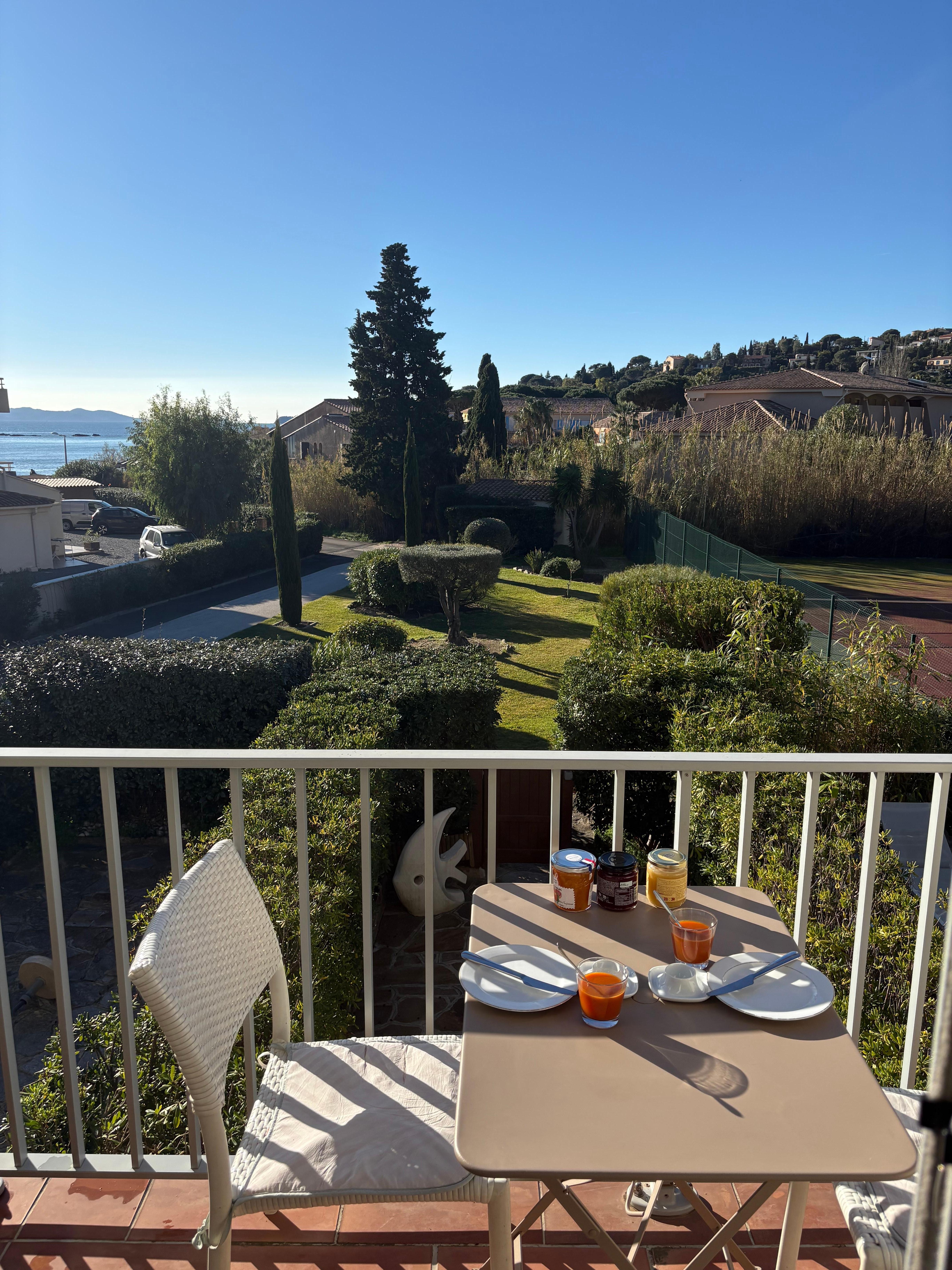 Einfach wunderbar: Wir konnten im Dezember draußen frühstücken. 