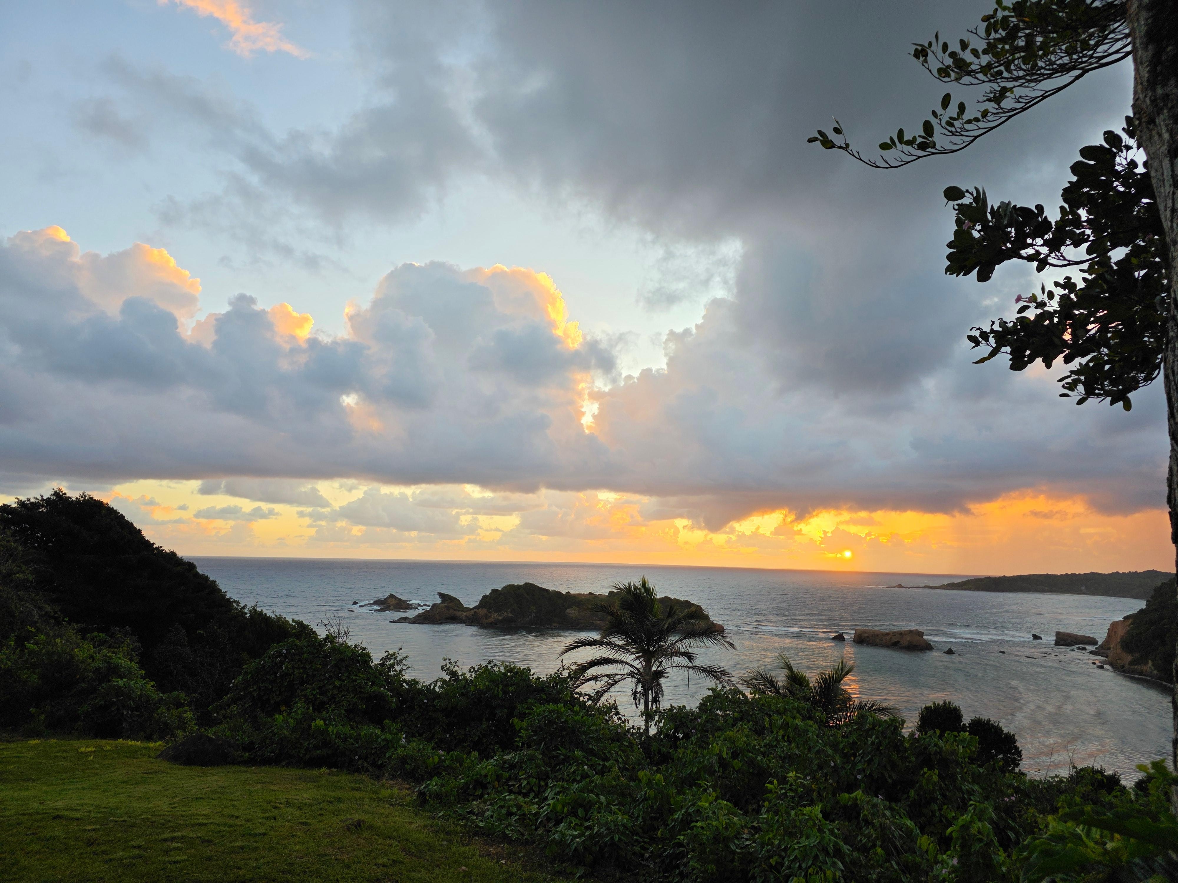 Sunrise.  We couldn't get enough of this view from the back yard.
