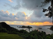 Sunrise. We couldn't get enough of this view from the back yard.