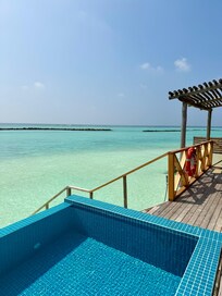 View of our Bungalow with Pool