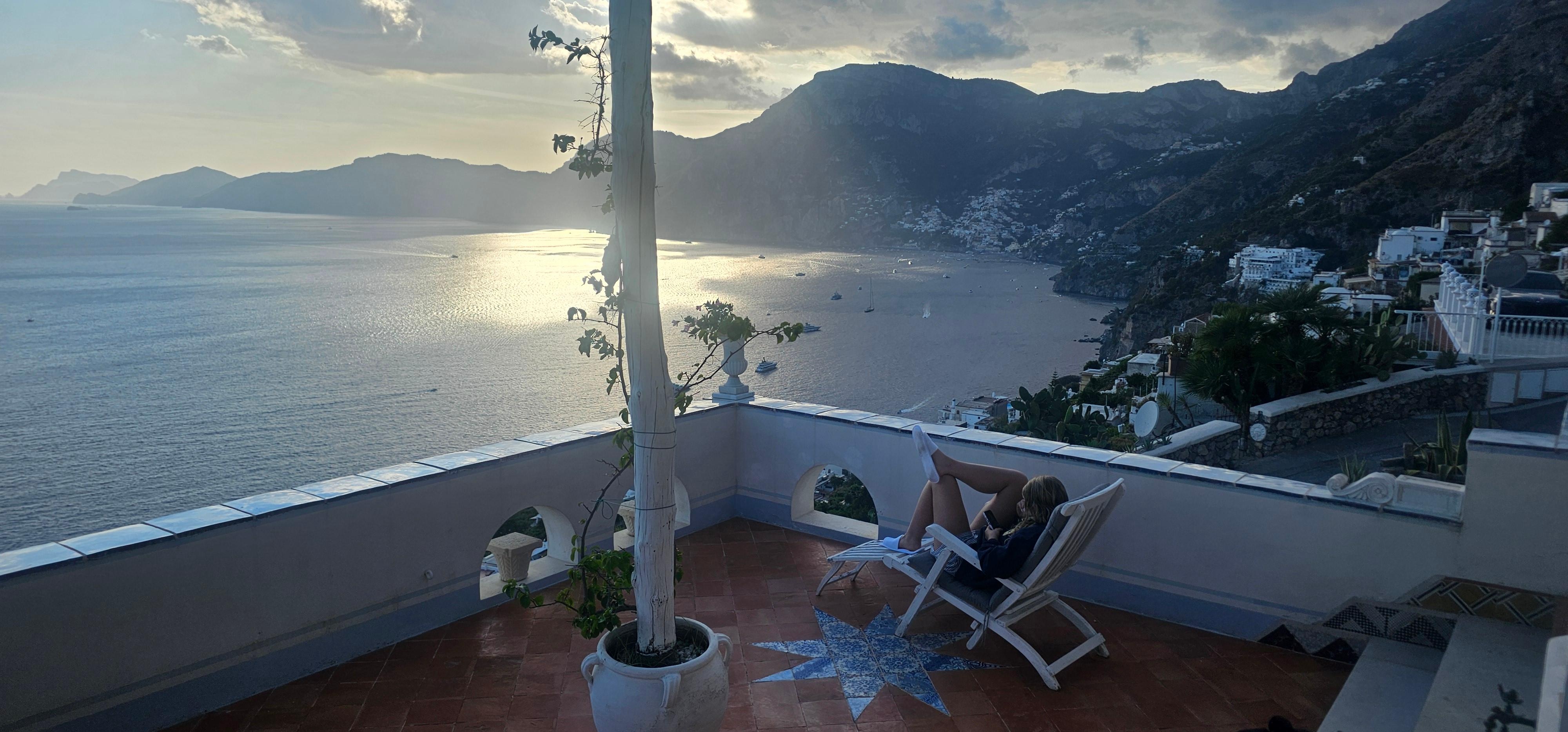 The view over Positino was breathtaking 