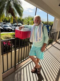 The cooler! And I forgot to mention extra beach towels!!!