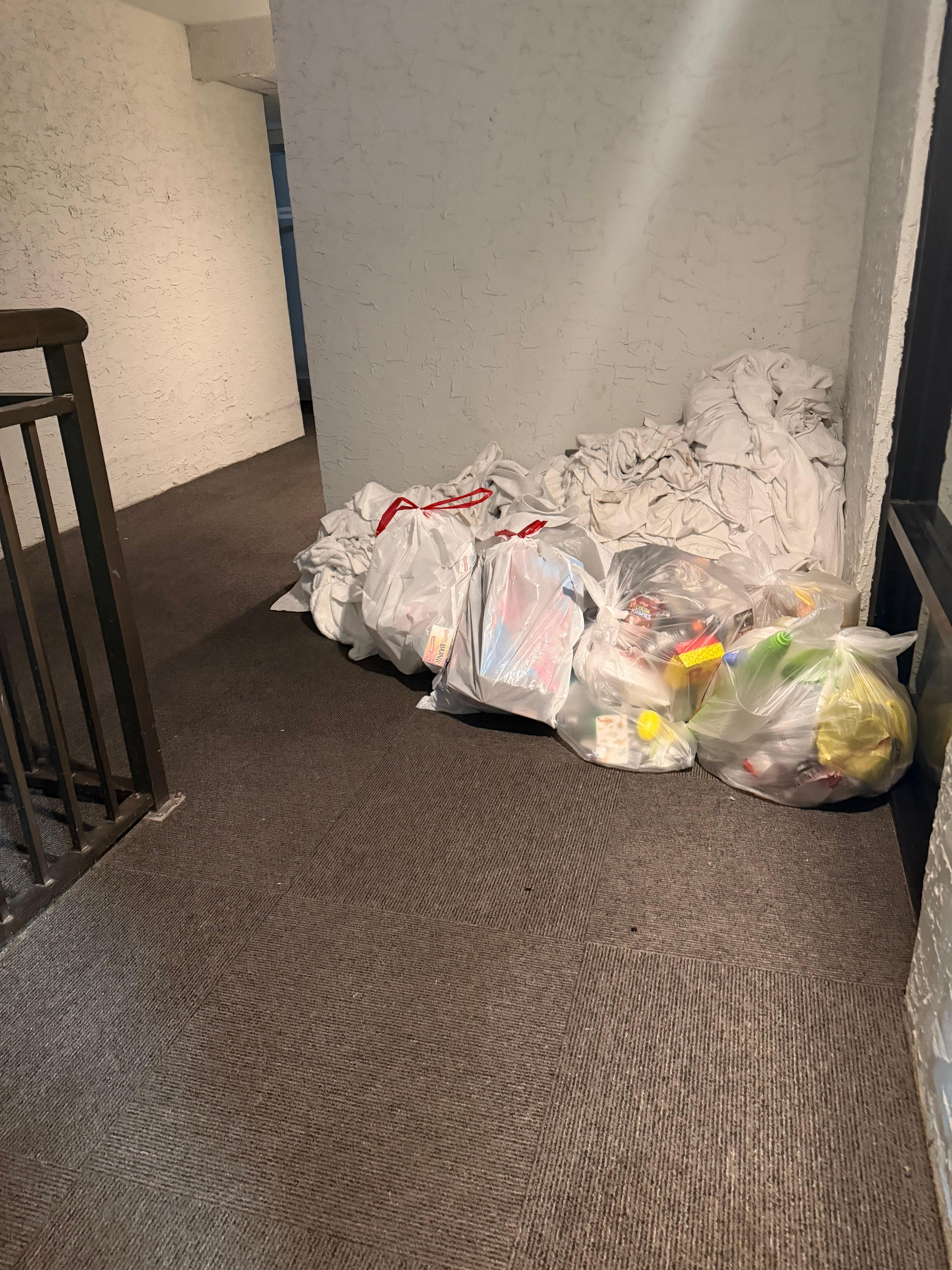 As the night progressed, more was added. It was disgusting and smelled horribly. 