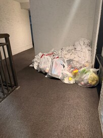 As the night progressed, more was added. It was disgusting and smelled horribly.