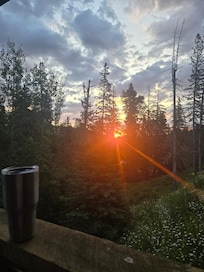 Sunrise from the deck.