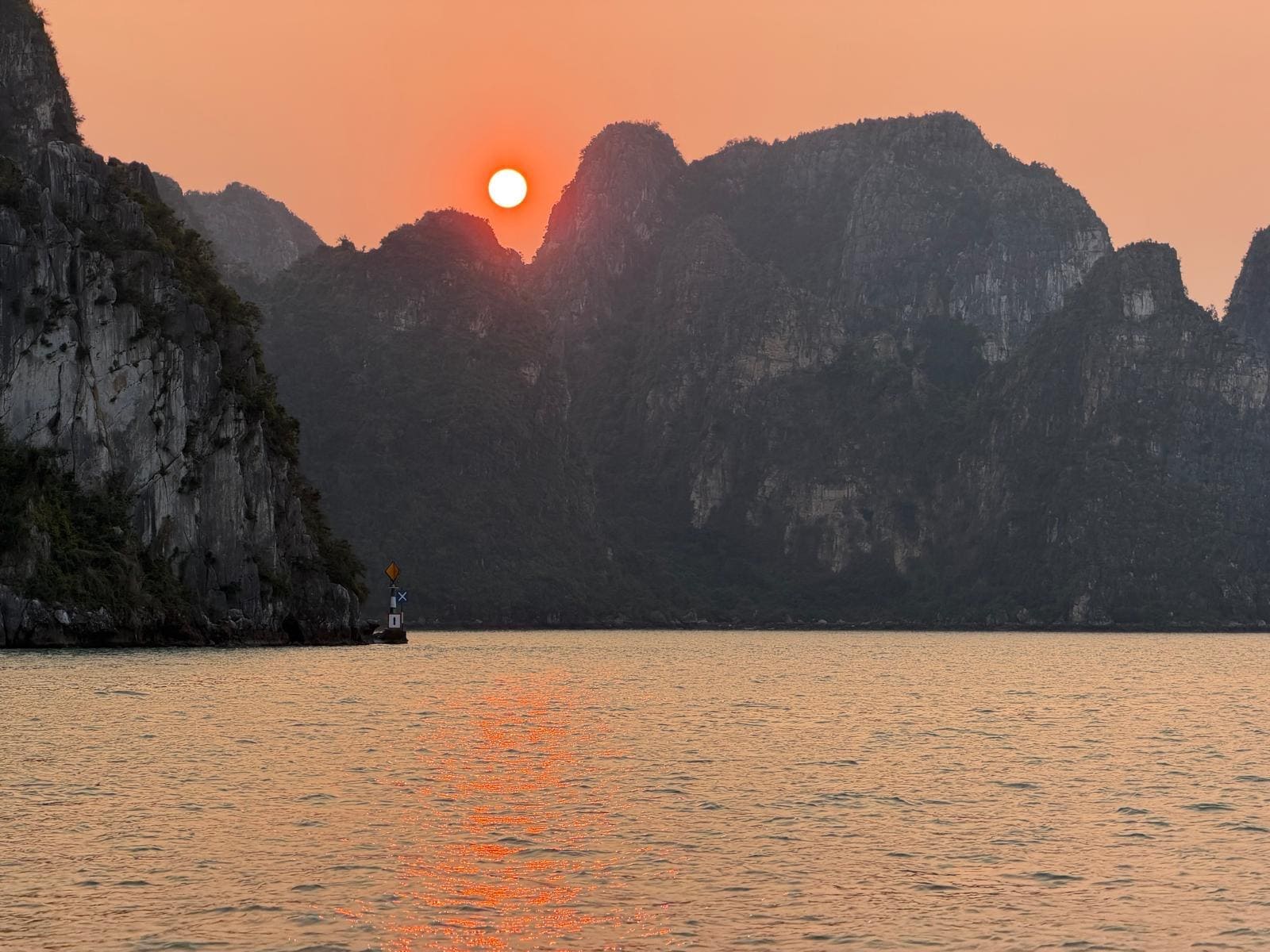 Sunset on the cruise.