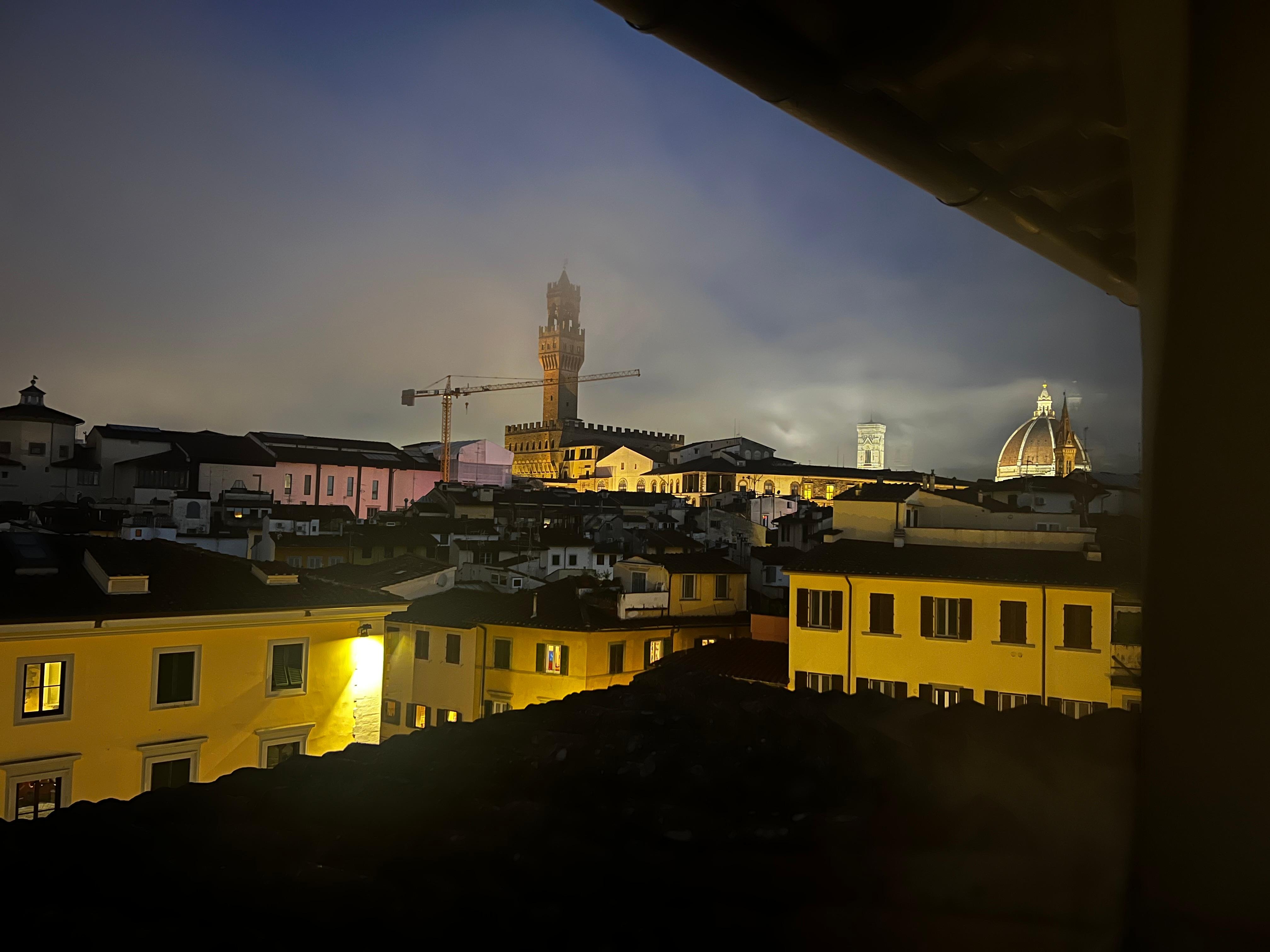 Another view from my room at dusk. 