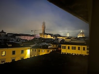 Another view from my room at dusk.