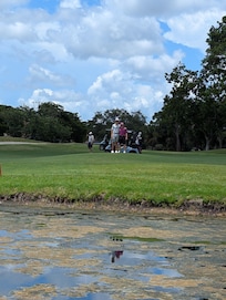 The Boys on the 12th fairway...taken from the house.