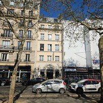 The view of the hotel from the boulevard