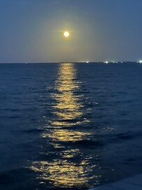 From the pier. Moonrise.