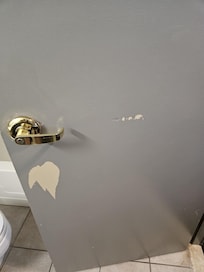 Bathroom door in room