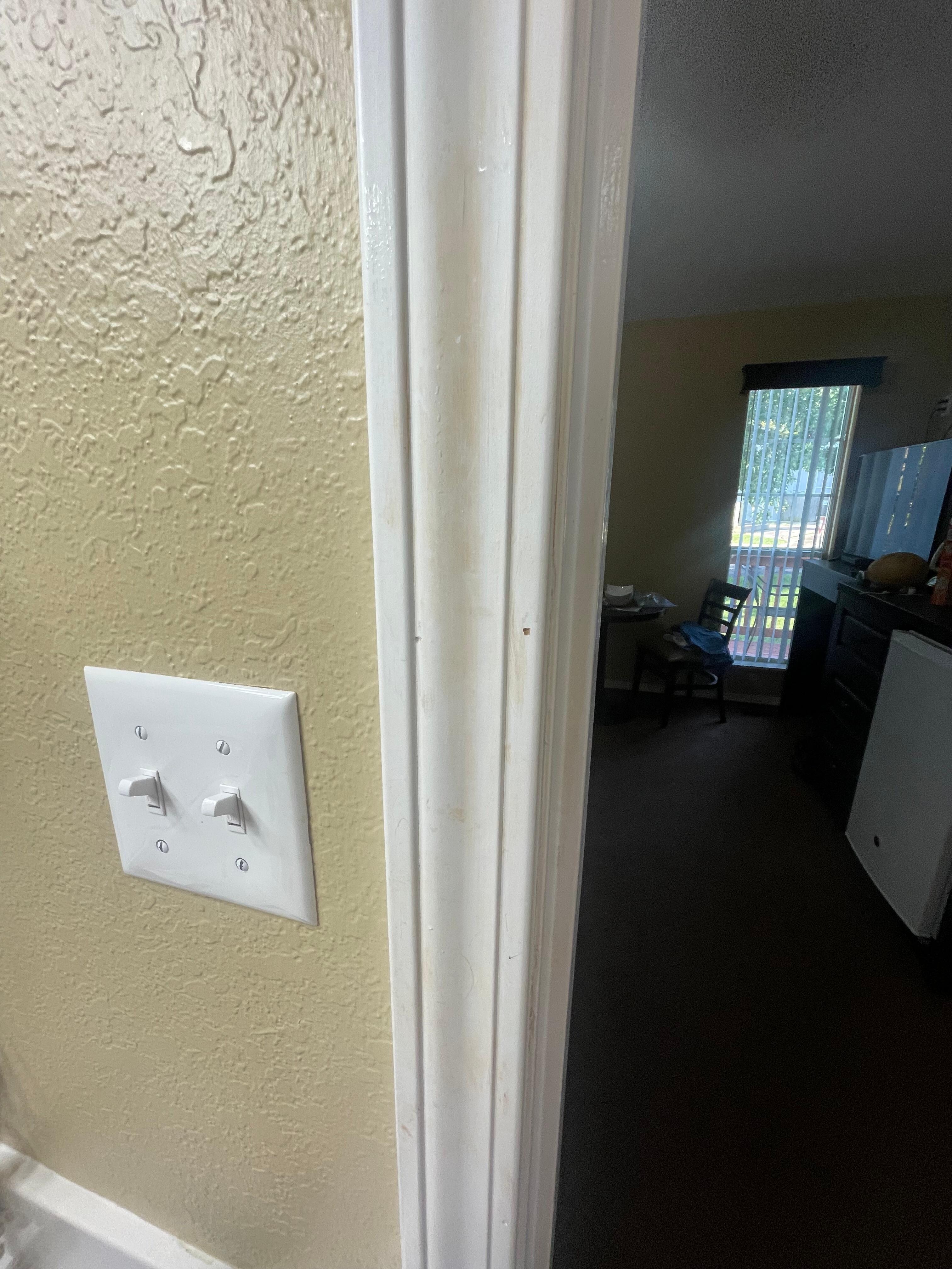 makeup on door jambs