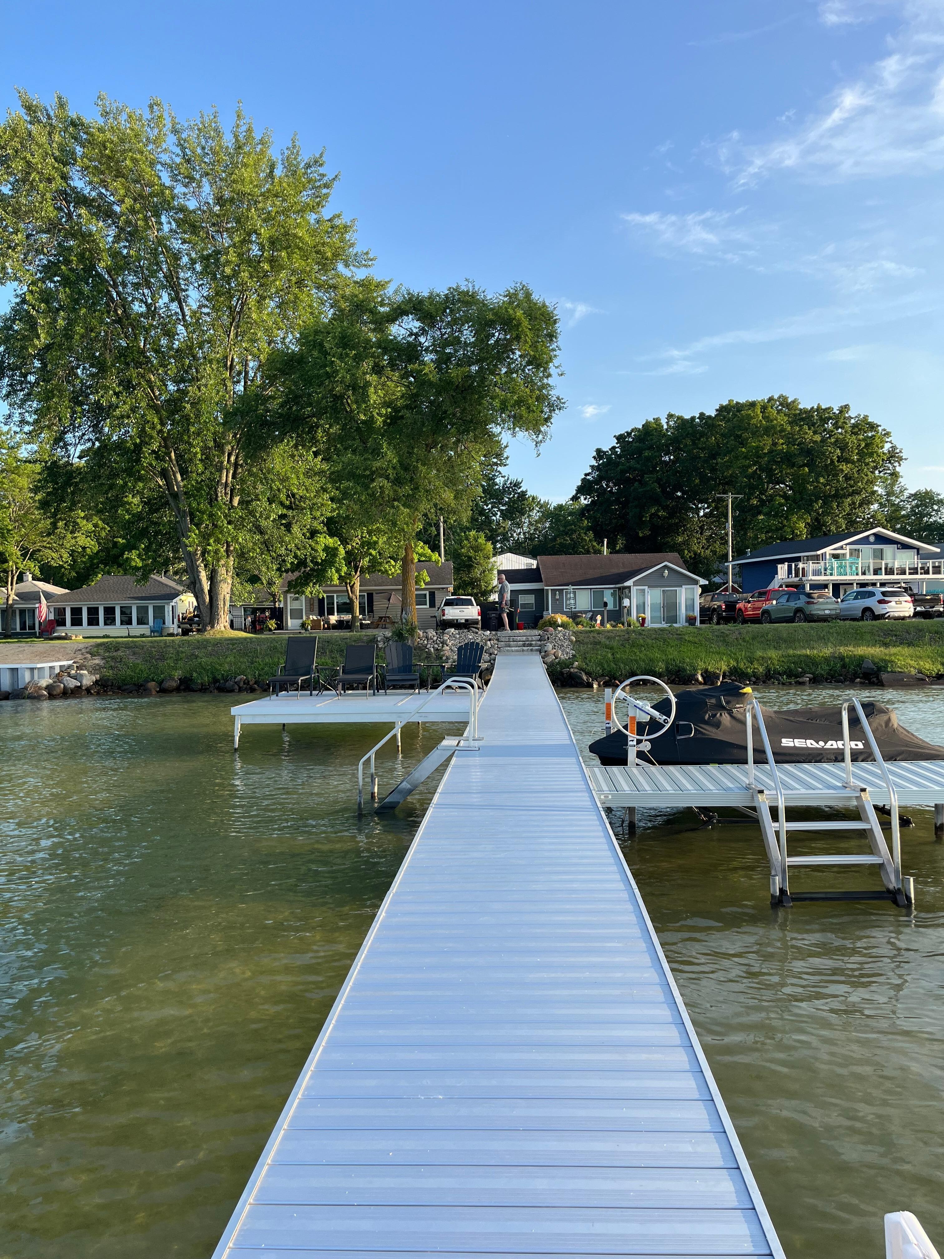 View from pier to the home.