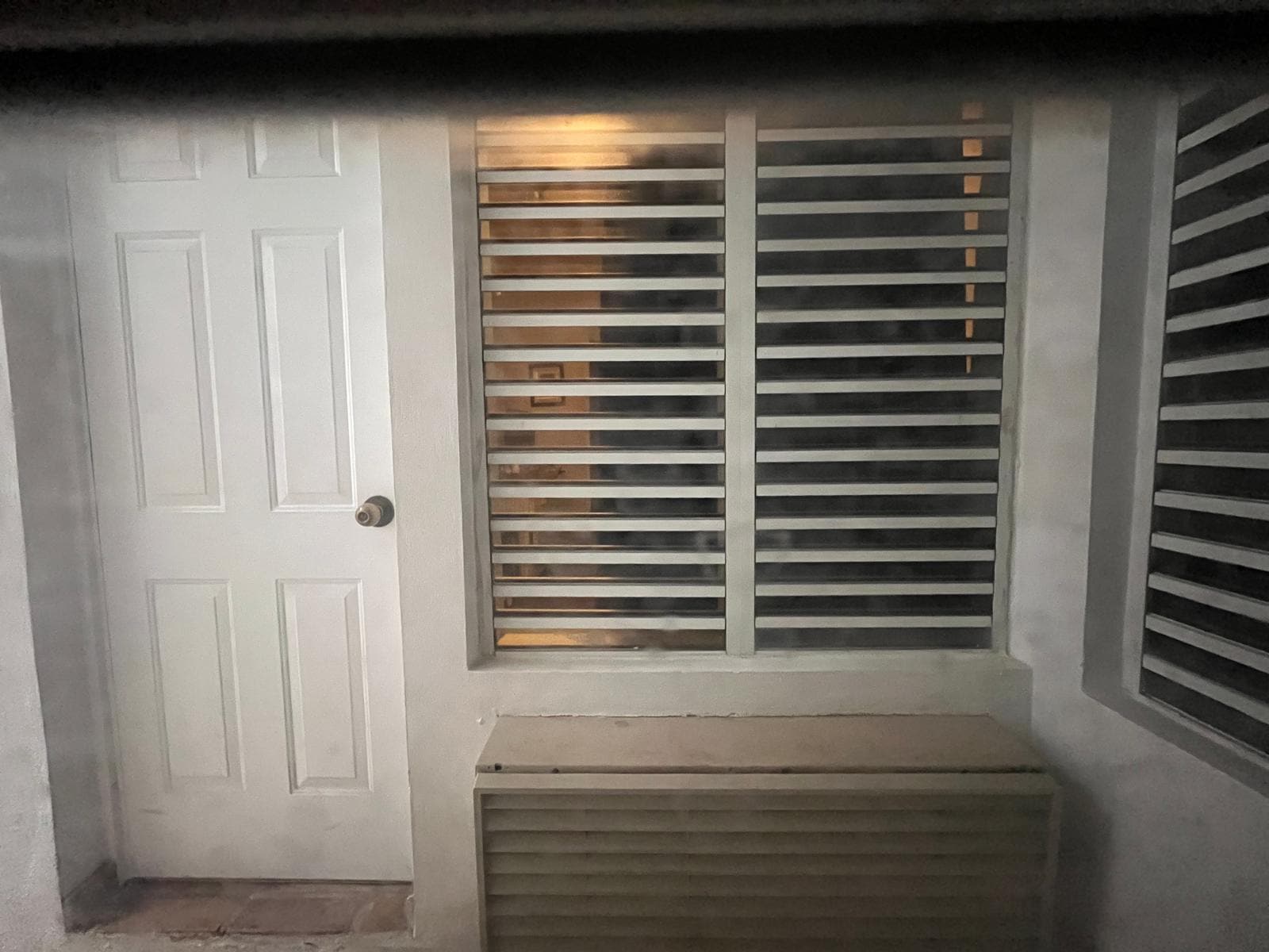 View from our window: The "jet" aircon at the neighboring room