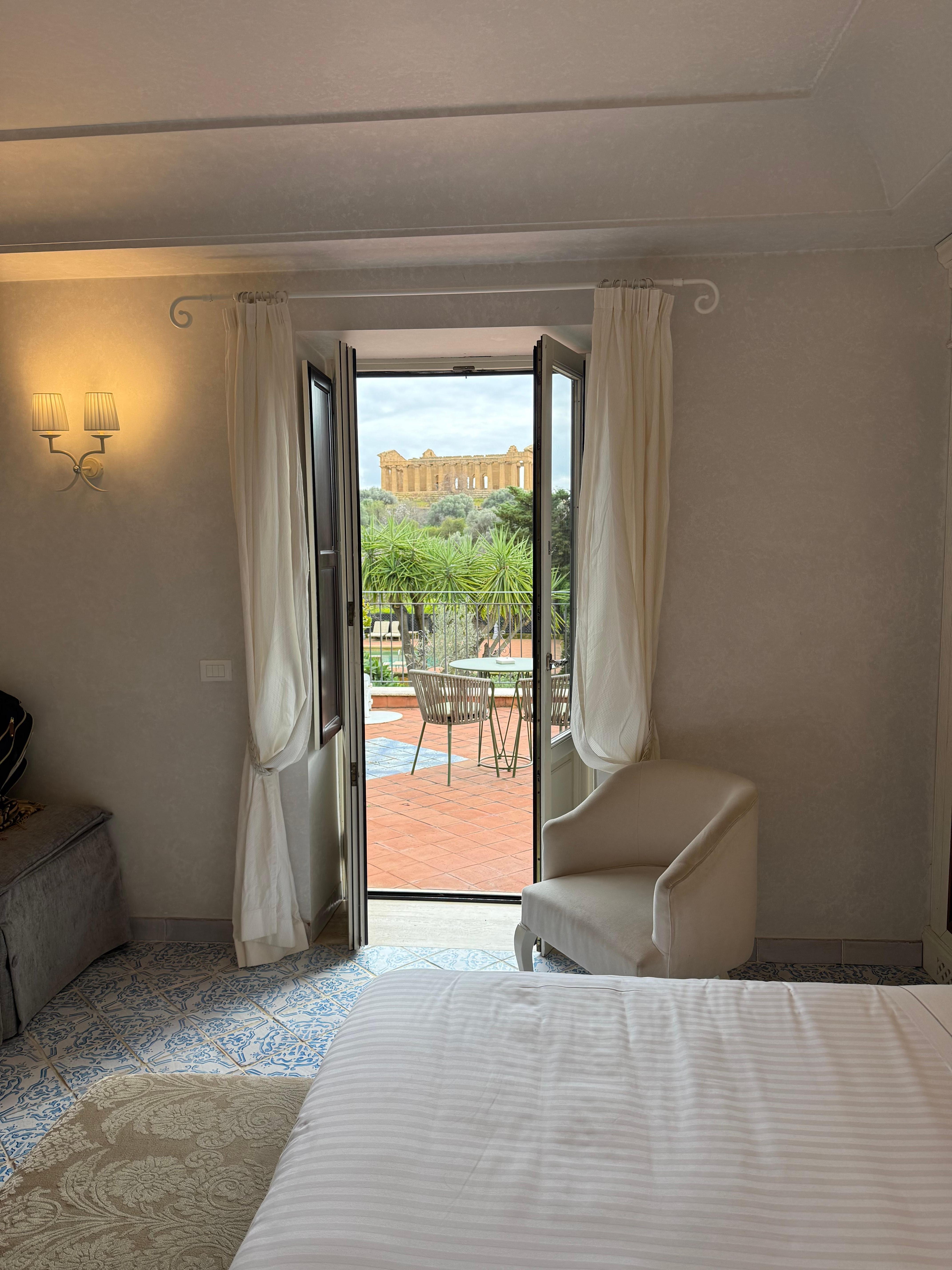 Incredible views from inside the room and outdoor terrace