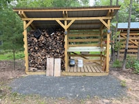 Firewoood available and fish cleaning station