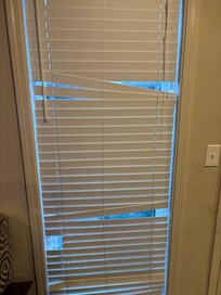 Torn blinds not just in this one picture