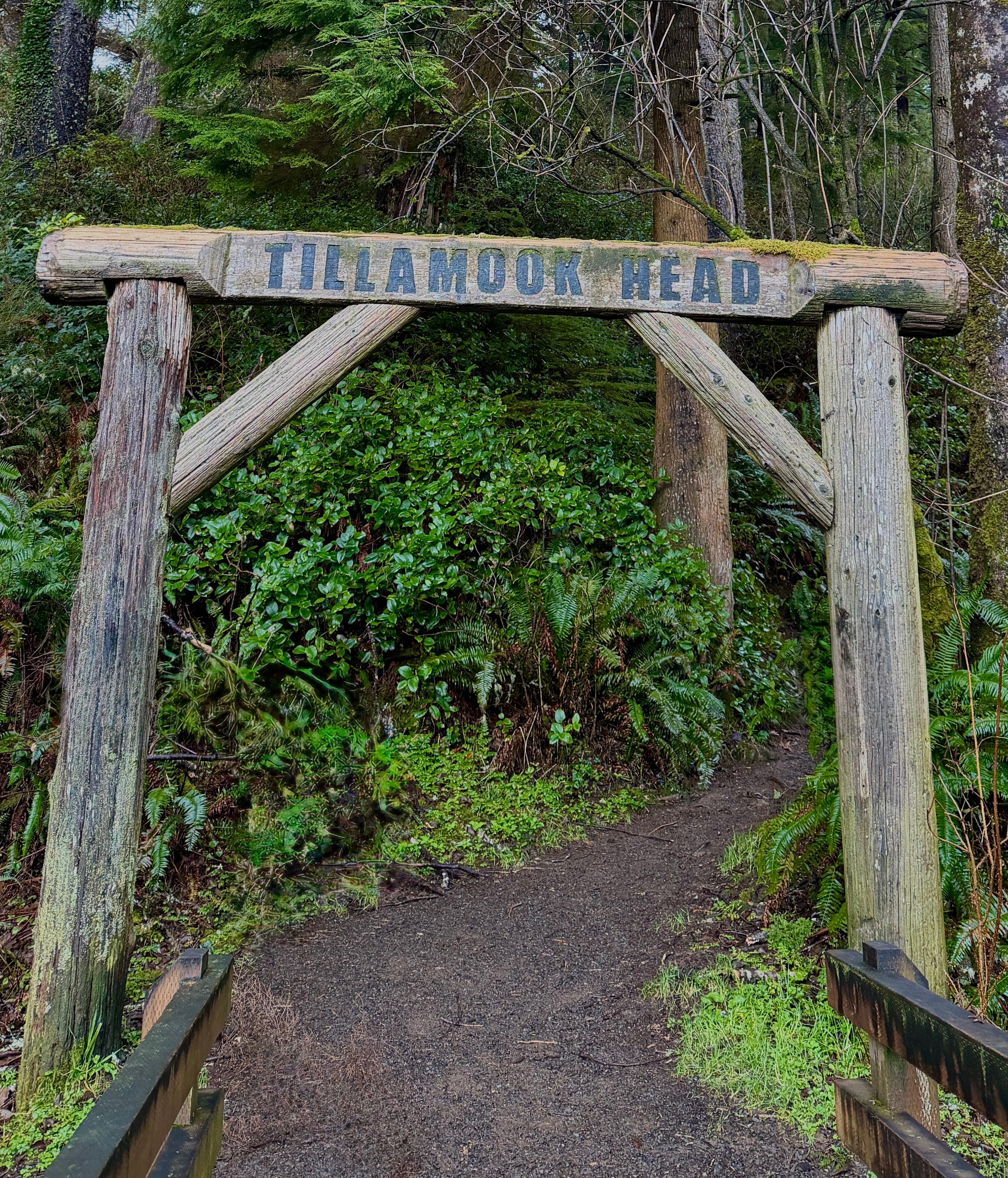 Trail head right outside of the complex.