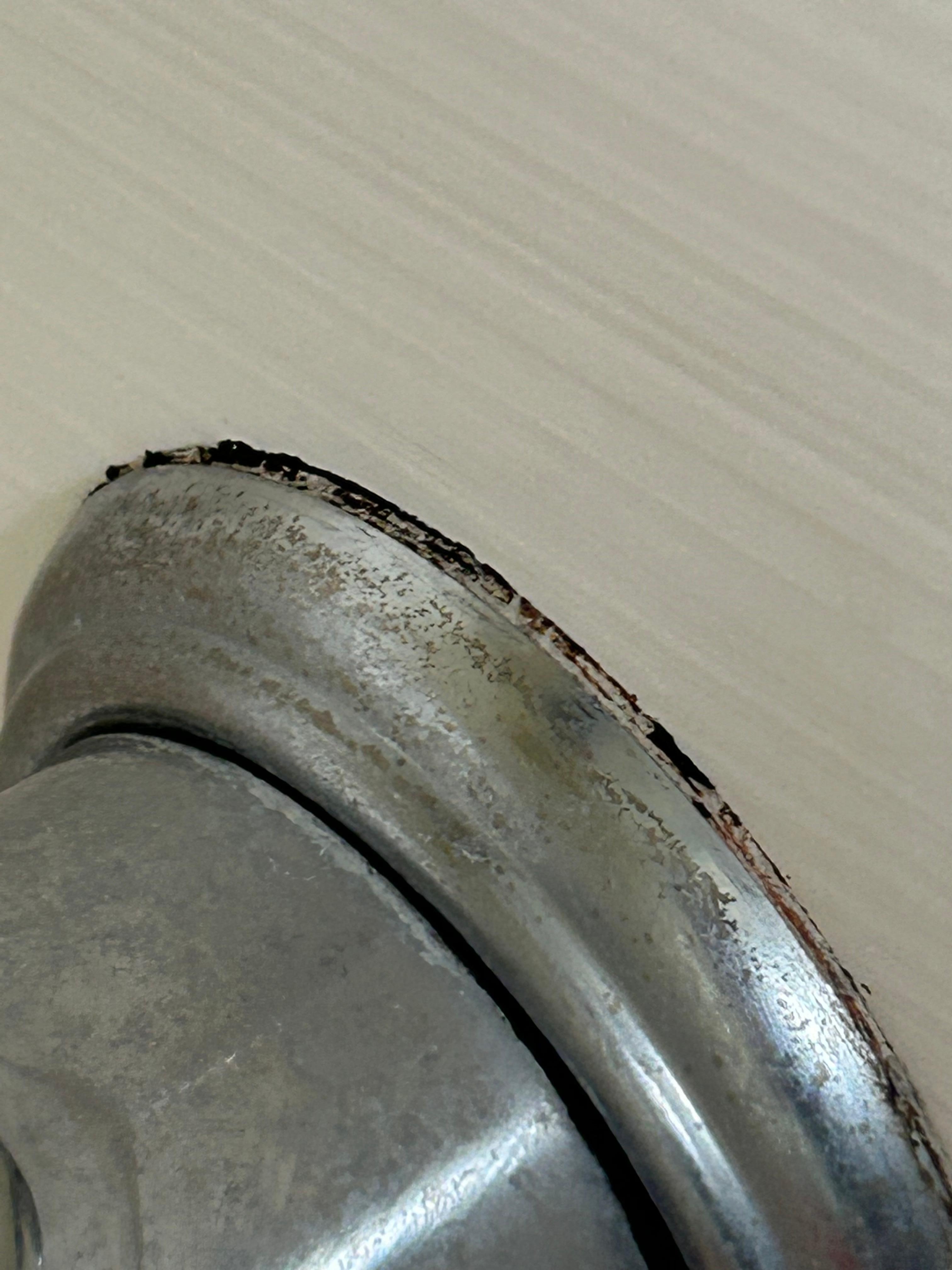 Mold around bathroom fixture