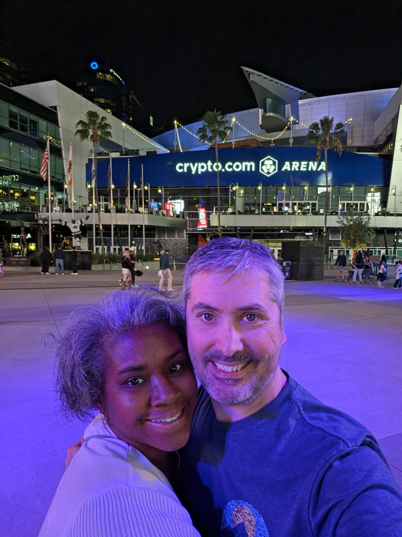 Sightseeing around Crypto Arena in LA Live