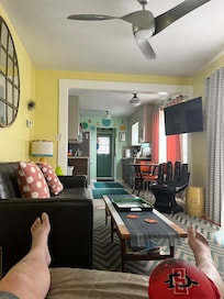 Living room and and kitchen