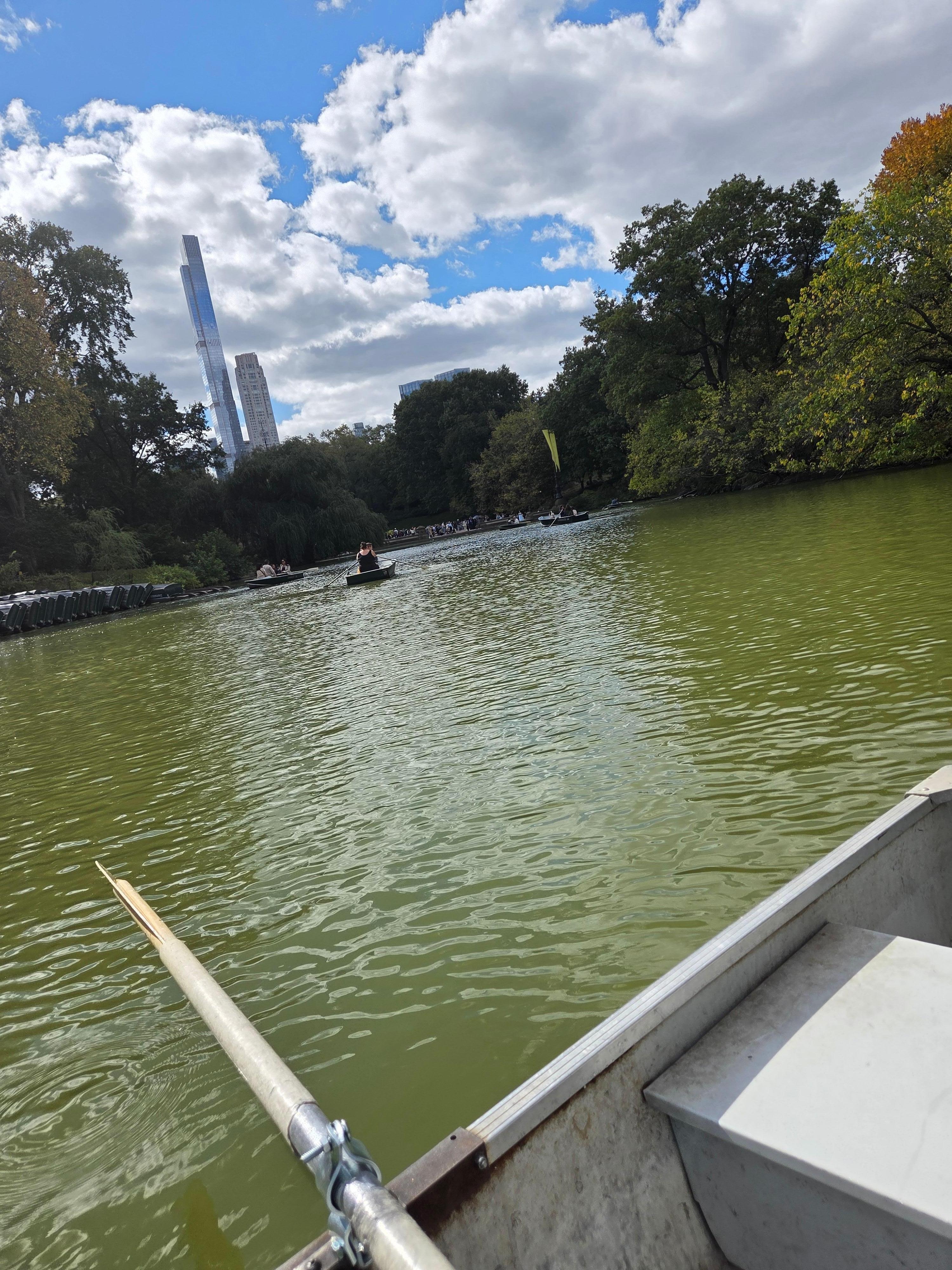 Lake inside Central Park. Went on a row boat