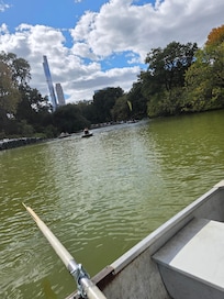 Lake inside Central Park. Went on a row boat