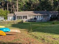 Back of the house, looking from the dock