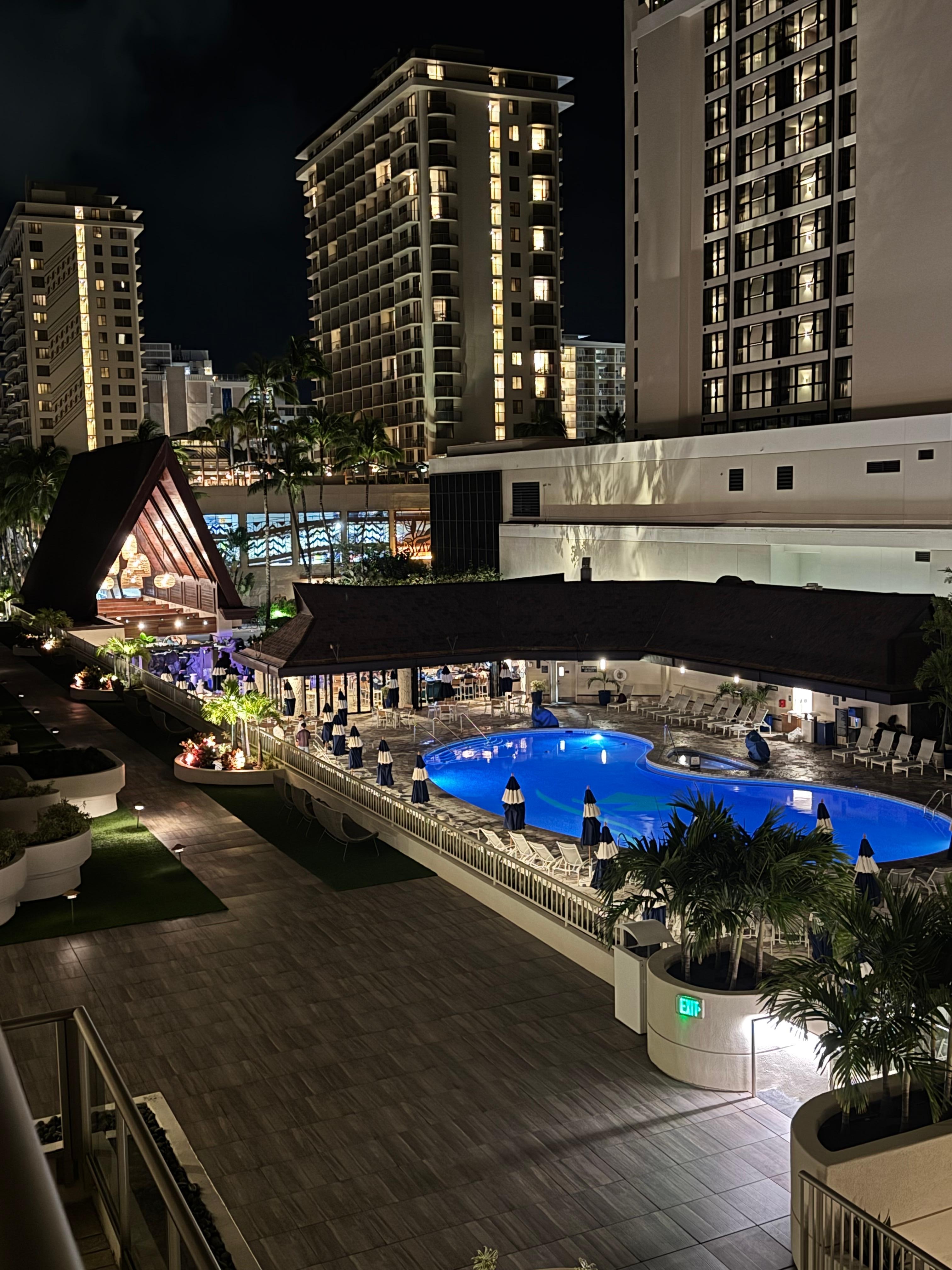 Pool and partial ocean view