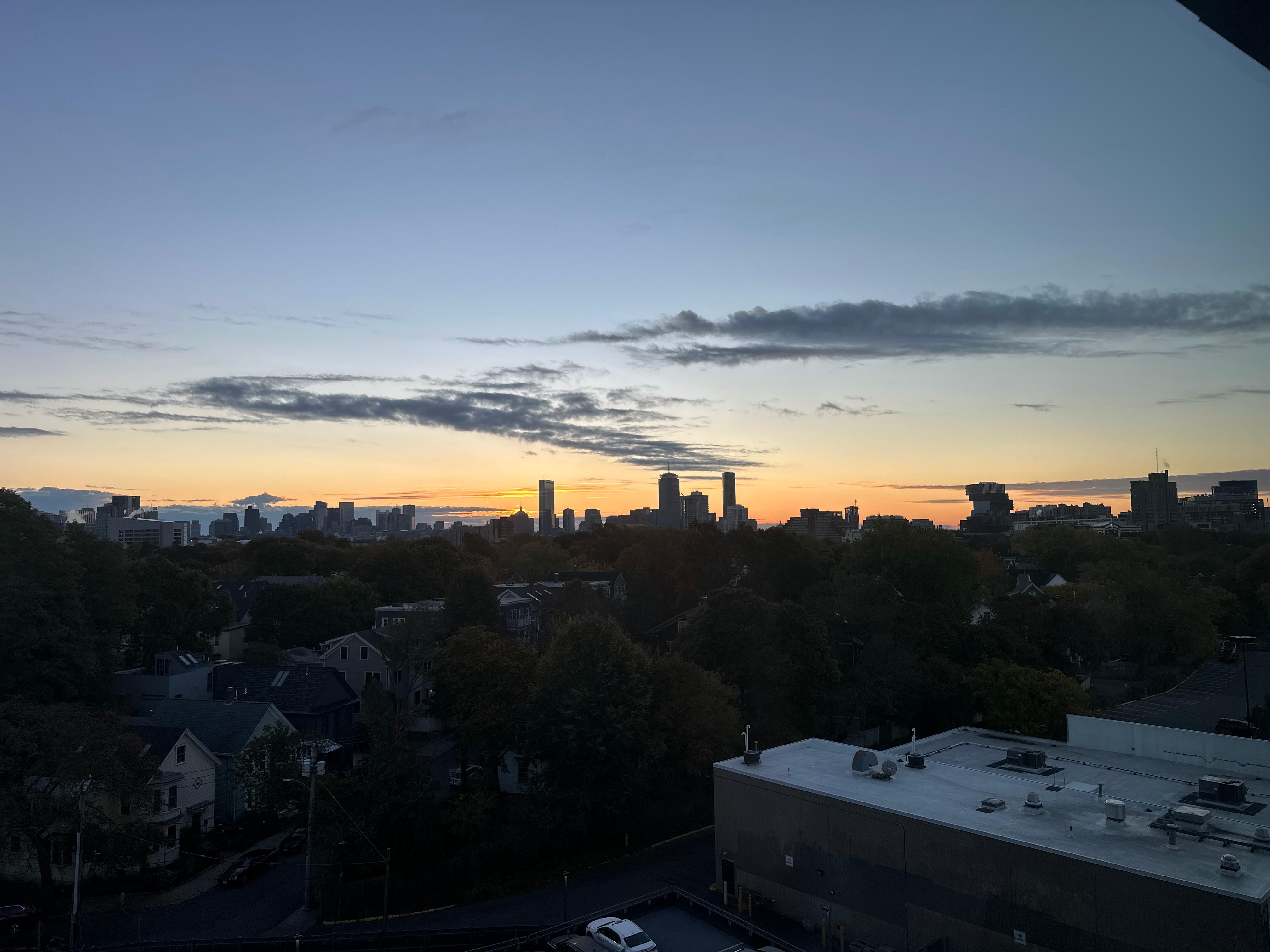 View from room of Boston