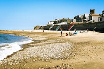 Beach at low tide looking south west.