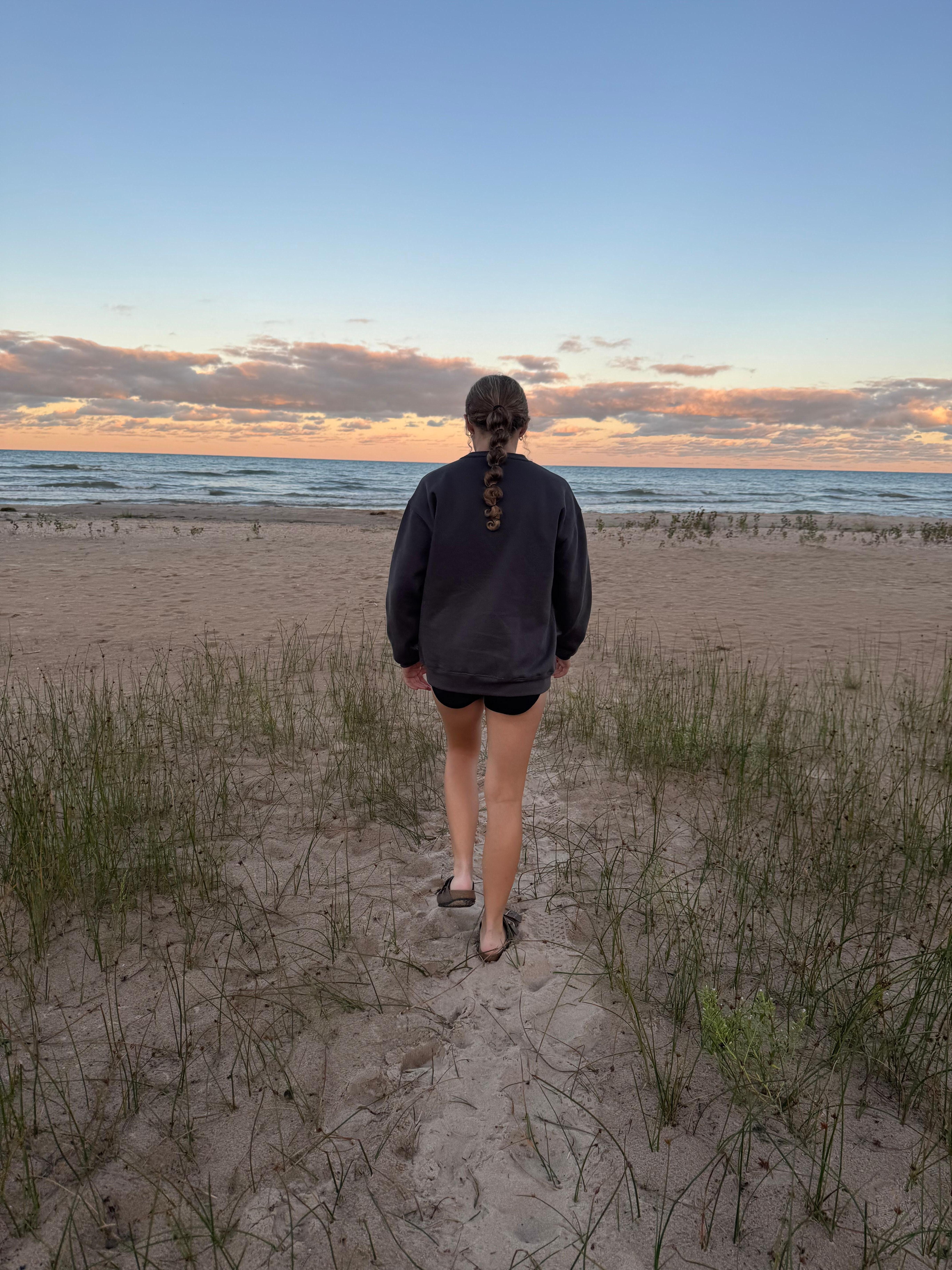 The beach was beautiful and only a few minute drive away.
