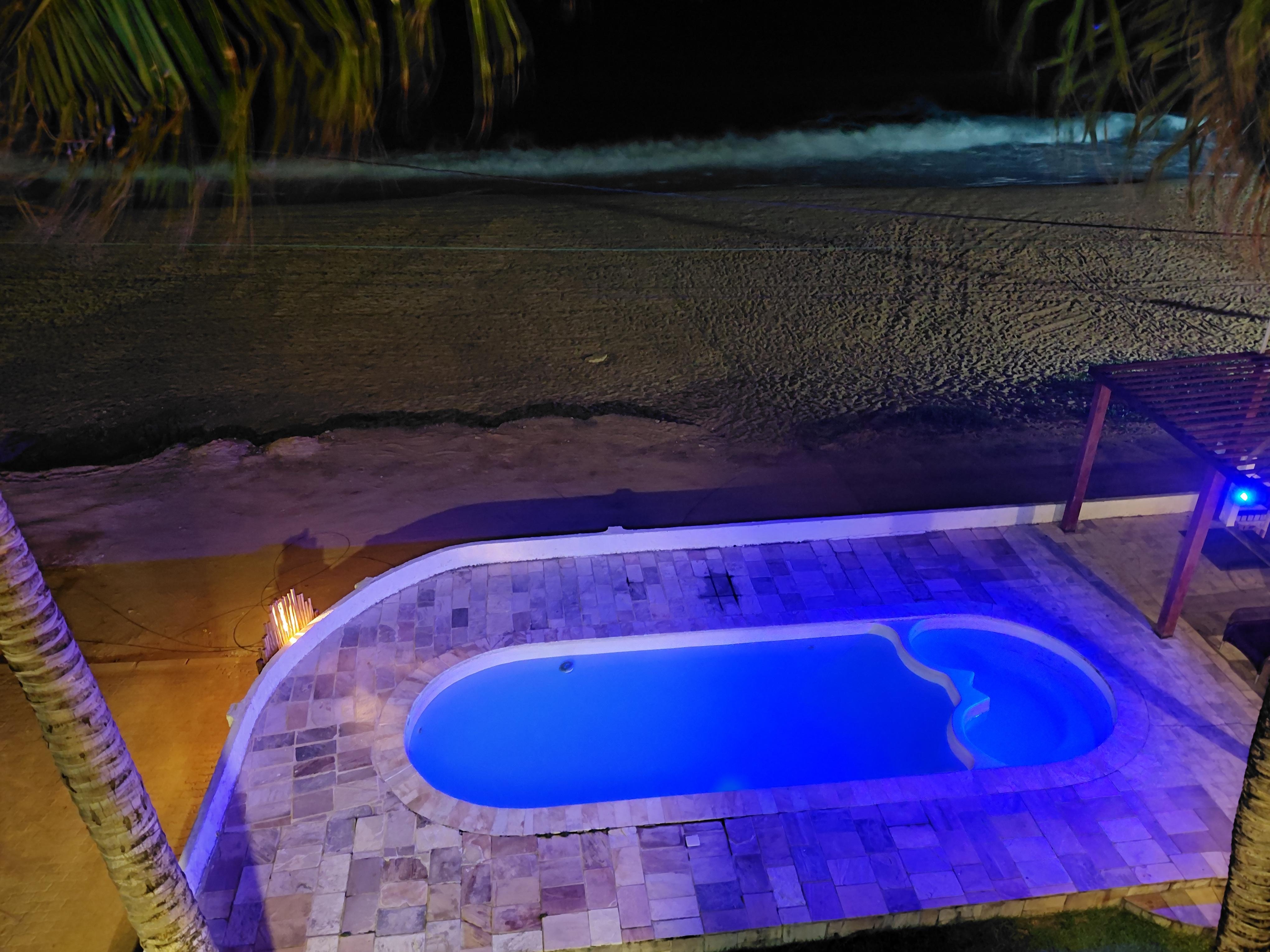 Noite luna bella desde terraza hamburgeseria la mejor