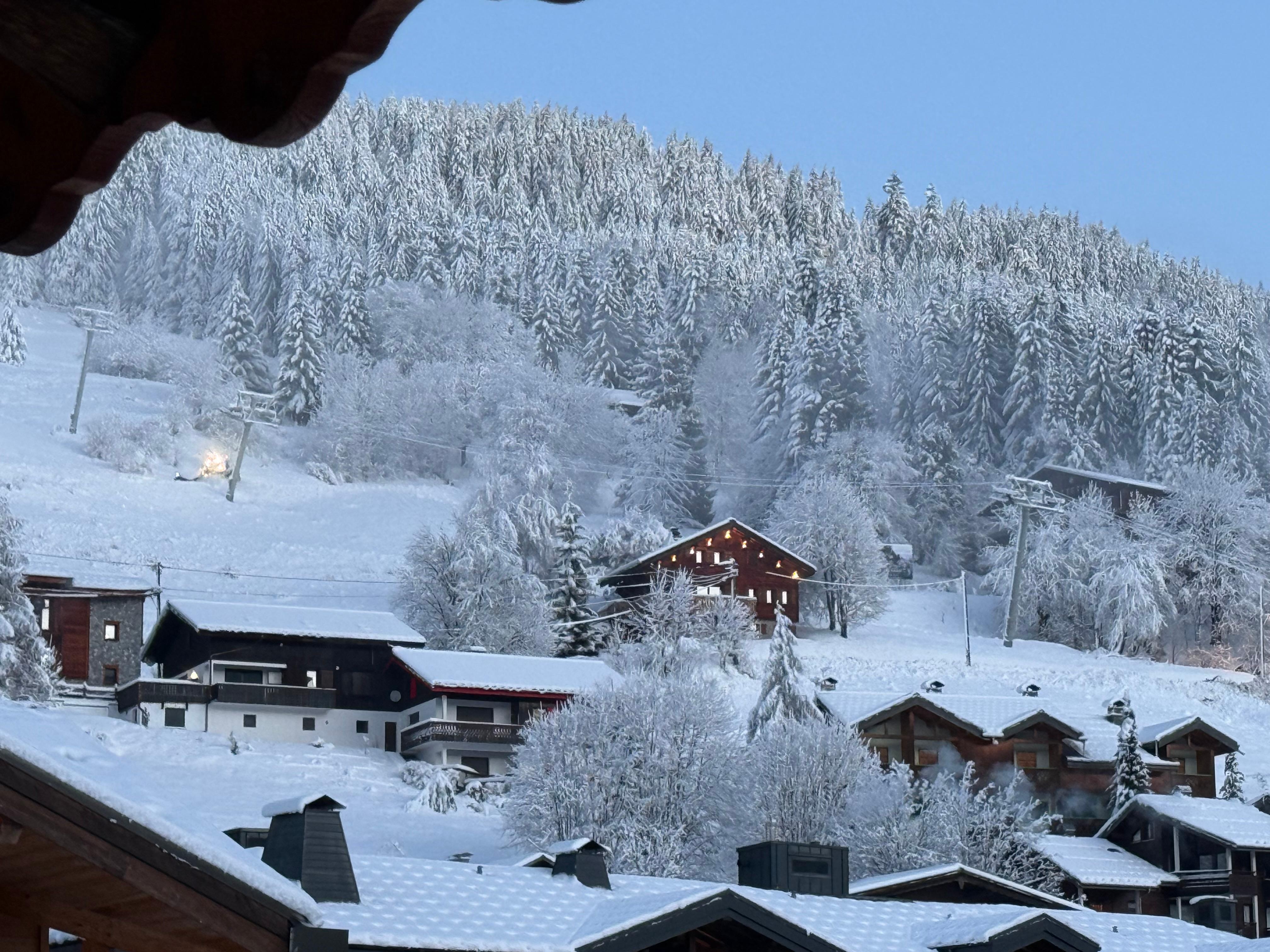 Vue depuis le balcon sur le Mont Chery 
