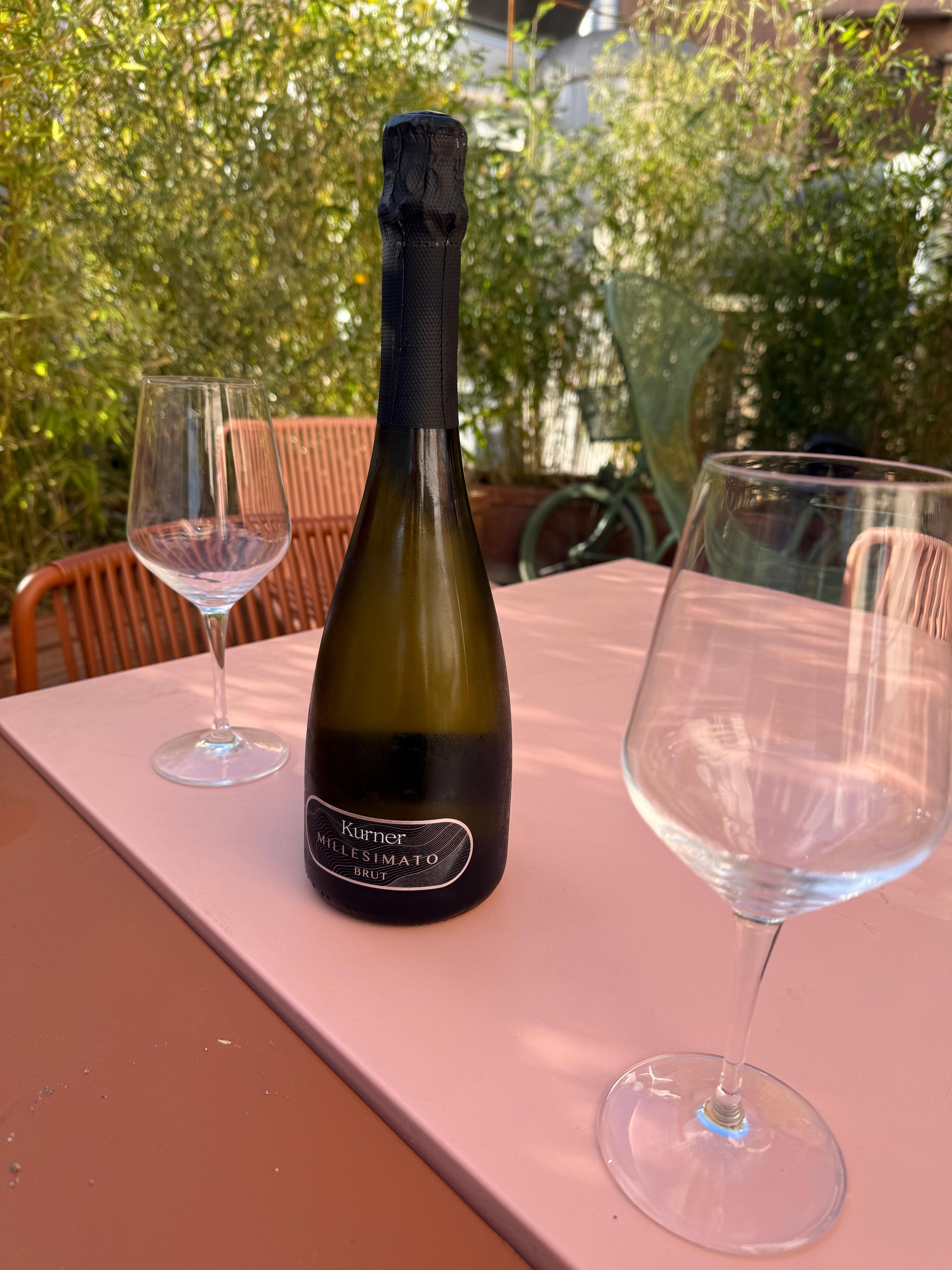 Complimentary champagne 